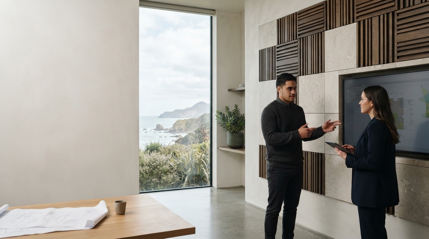 Sound Divideance — calm, light-filled architectural space representing steady, considered financial guidance